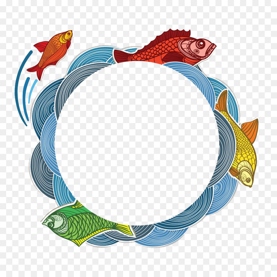 Ikan Berwarna Warni，Air PNG