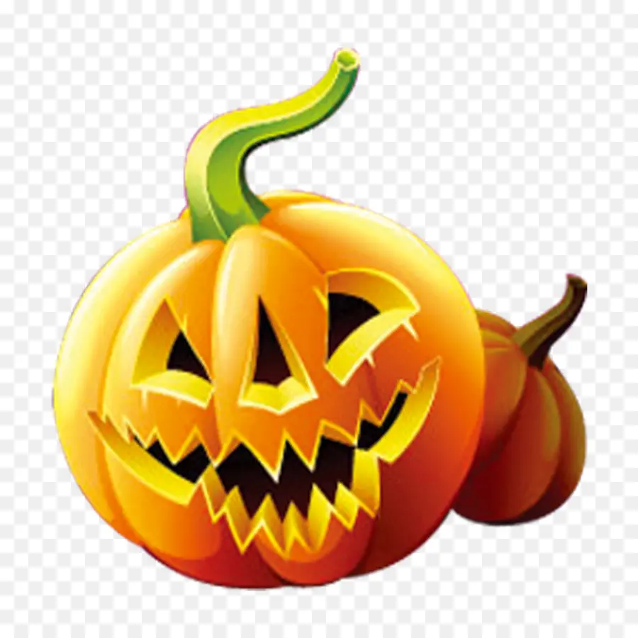 Jack O' Lantern，Labu Kuning PNG