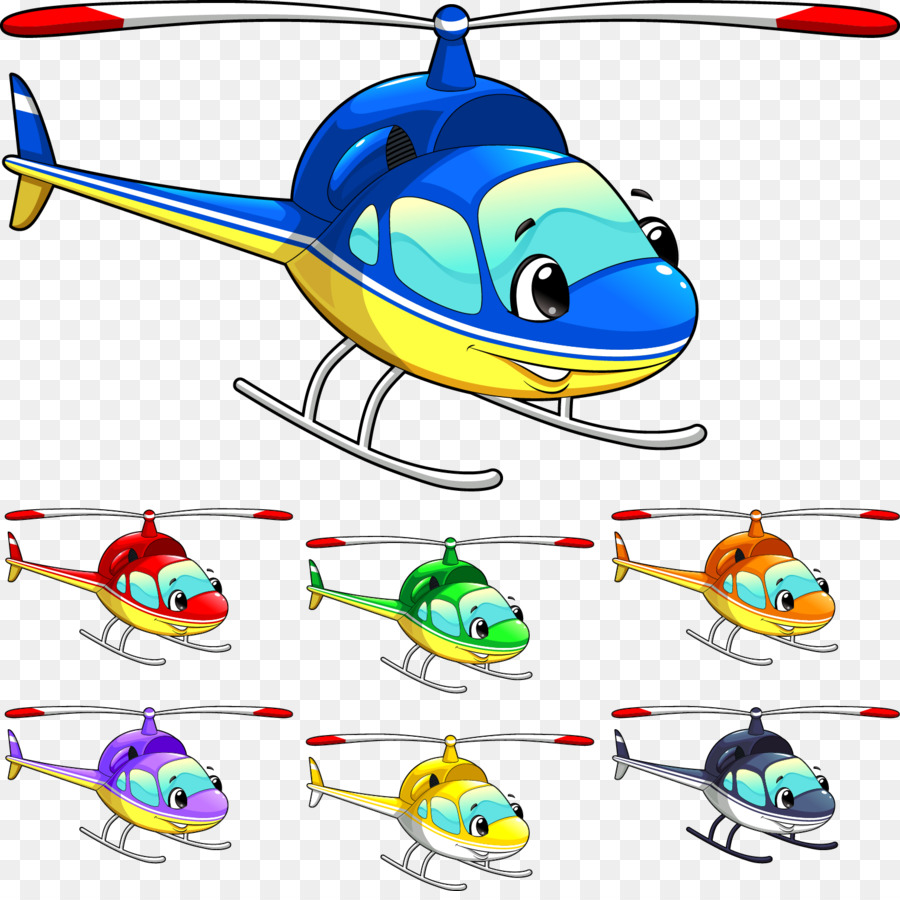 Helikopter Pesawat Kartun Gambar Png