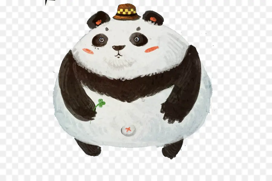 Panda Raksasa，Lukisan Cat Air PNG