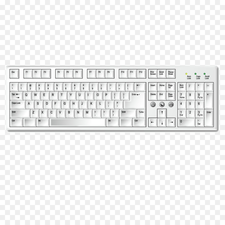 Keyboard Komputer，Dikemas Postscript PNG