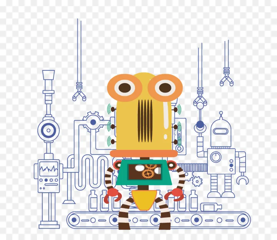 Robot，Pabrik PNG