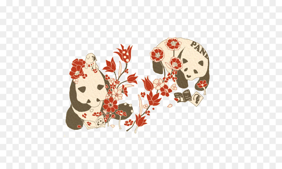 Panda，Bunga PNG