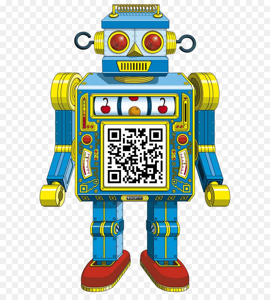 Robot，Kode Qr PNG