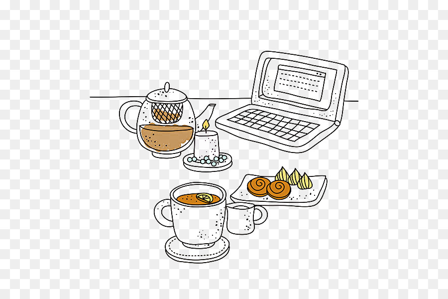 Perangkat Teh，Laptop PNG