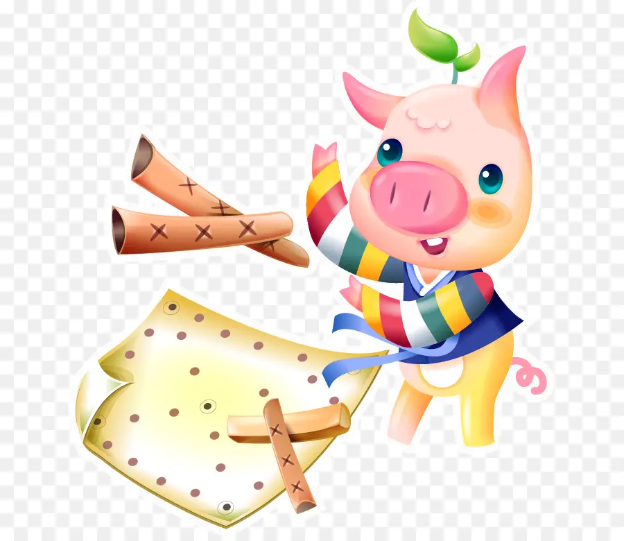 Babi Lucu，Kartun PNG