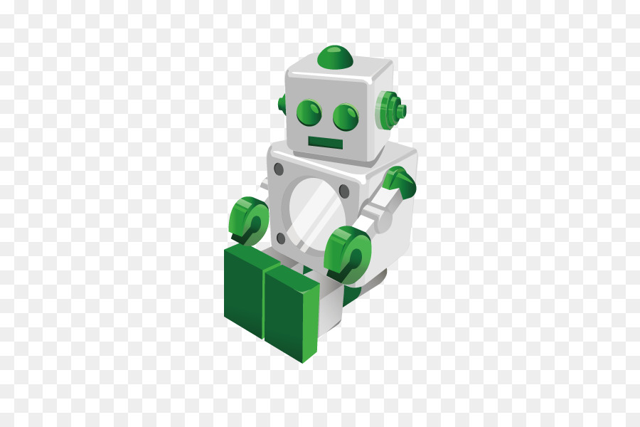 Robot，Hijau PNG