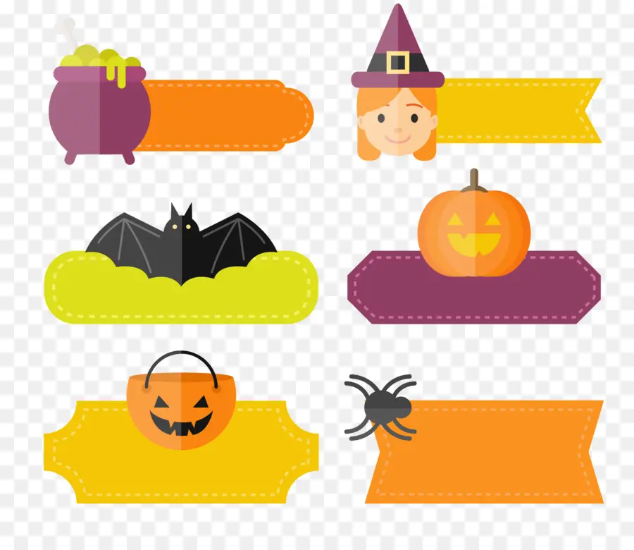 Label Halloween，Hallowen PNG