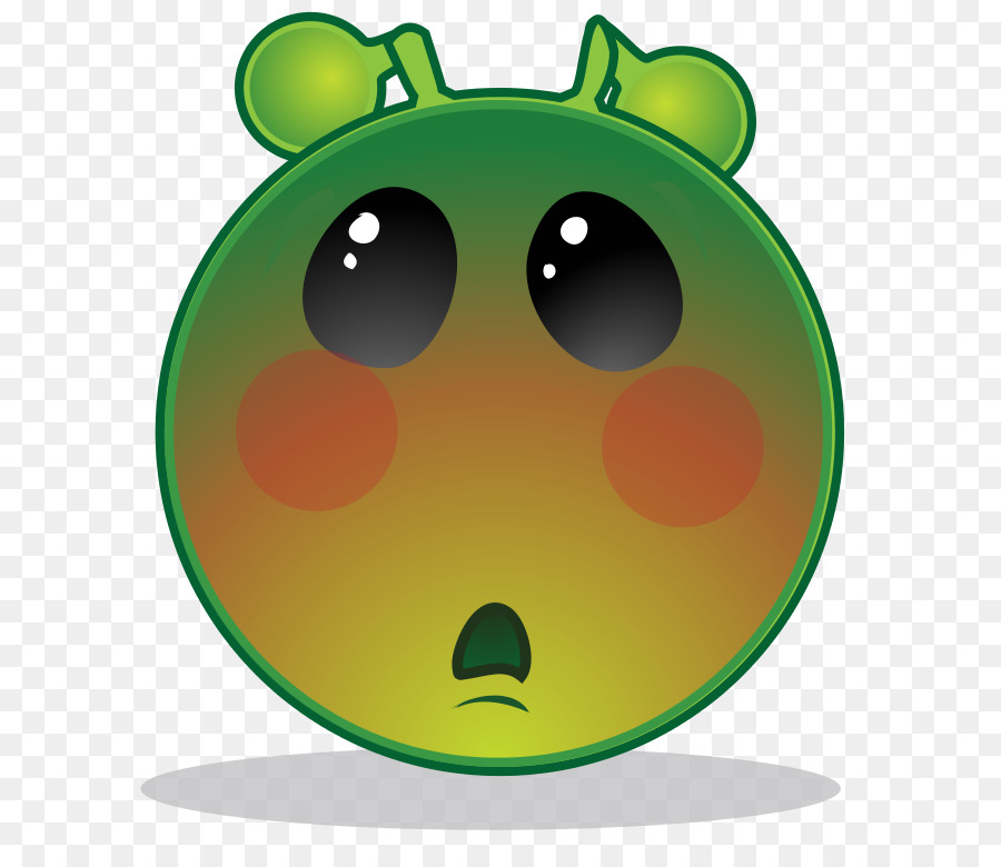 Emoji Terkejut，Kartun PNG