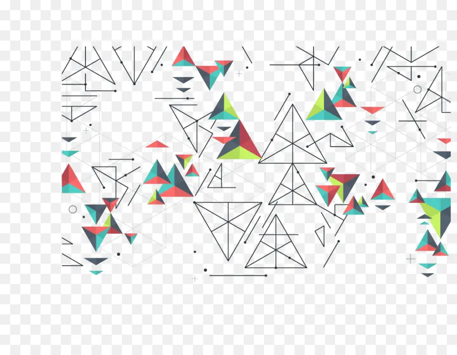 Bentuk Geometris，Segitiga PNG