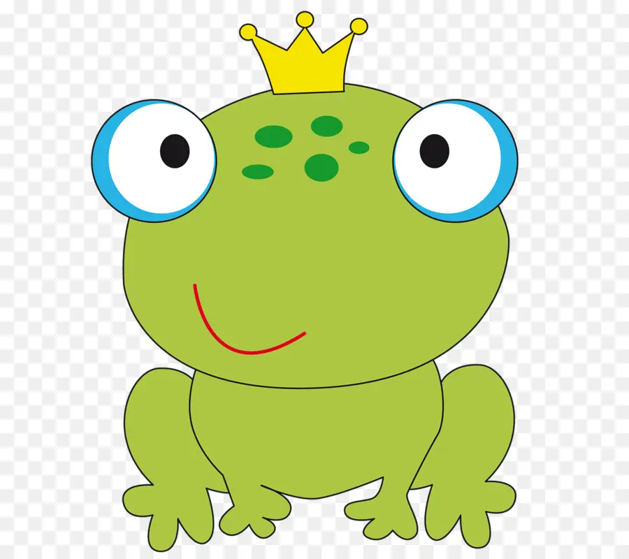 Katak Dengan Mahkota，Hijau PNG