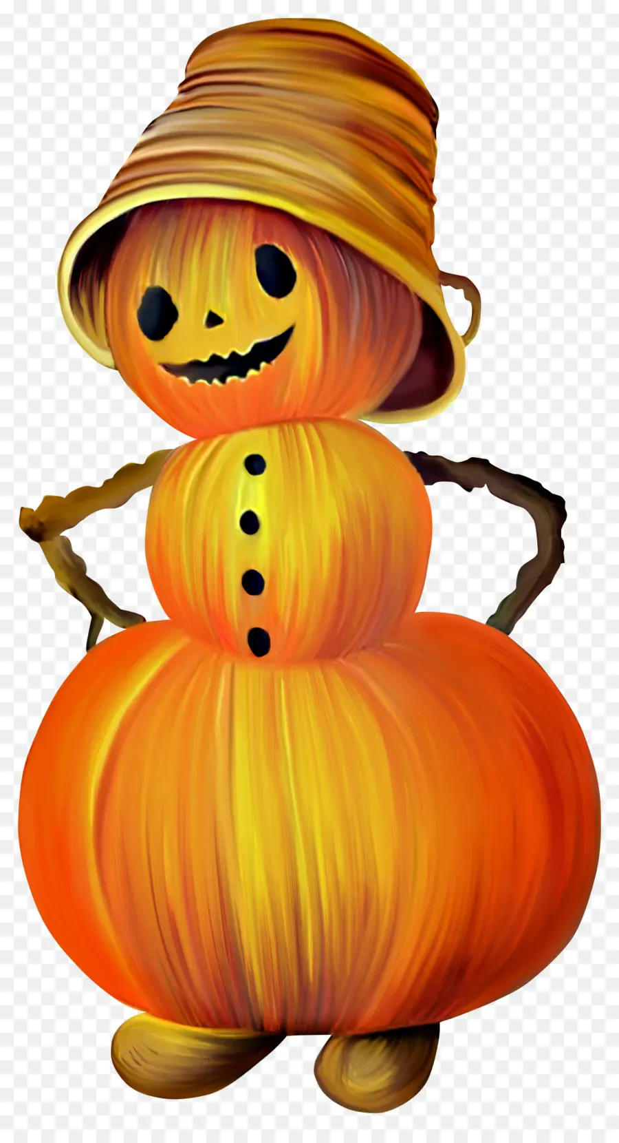 Manusia Salju Labu，Hallowen PNG