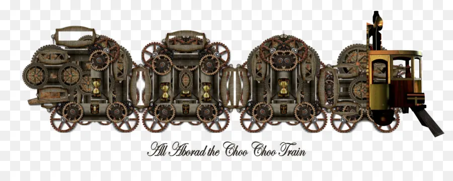 Kereta Steampunk，Antik PNG