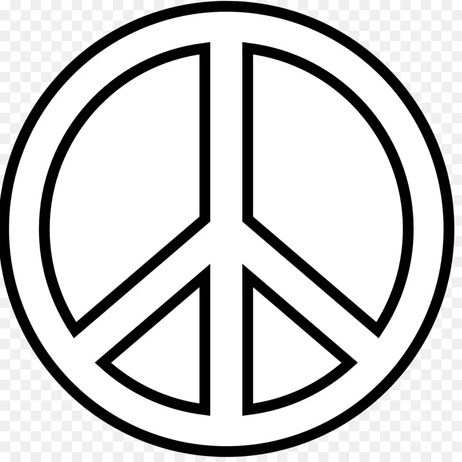 Simbol Perdamaian，Hitam Dan Putih PNG