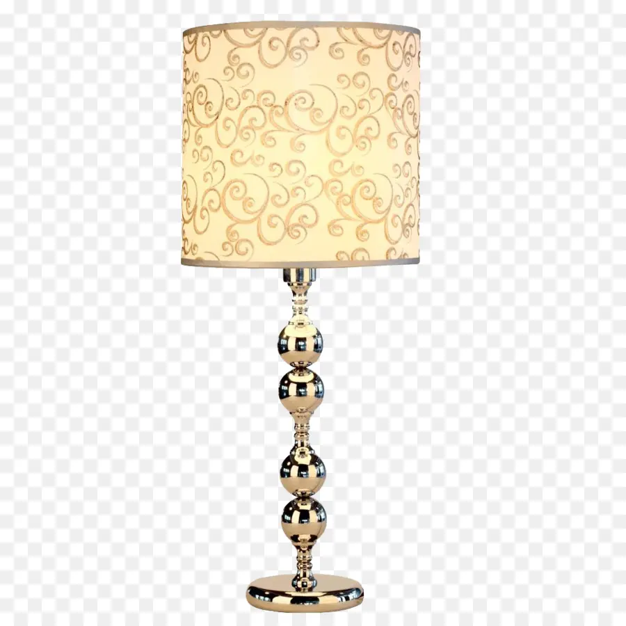 Lampu Meja，Emas PNG