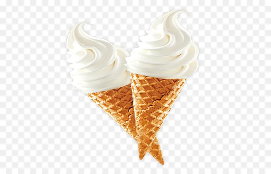 Kerucut Es Krim，Vanila PNG