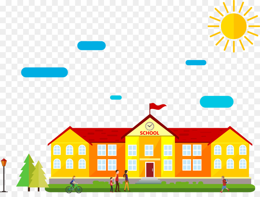  Gambar Gedung Sekolah Kartun  Nusagates