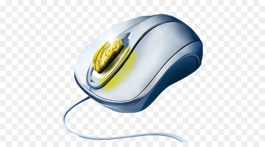 Mouse Komputer，Emas PNG