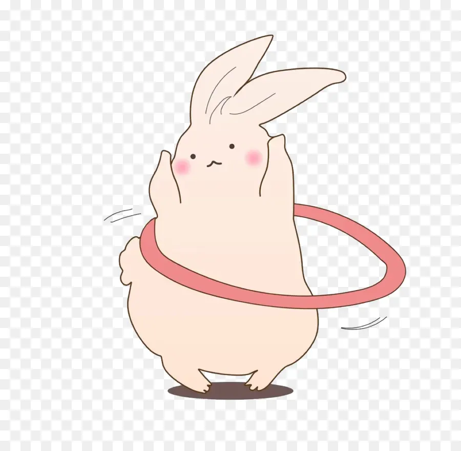 Kelinci Lucu，Hula Hoop PNG