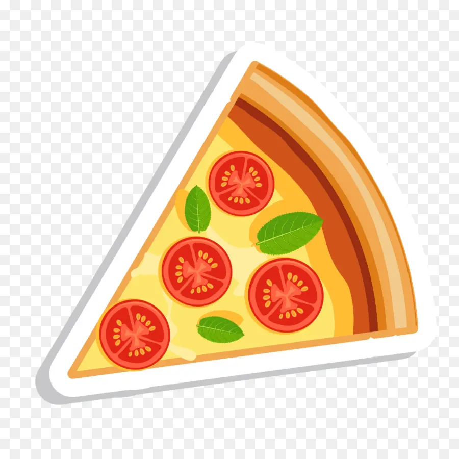 Irisan Pizza，Tomat PNG