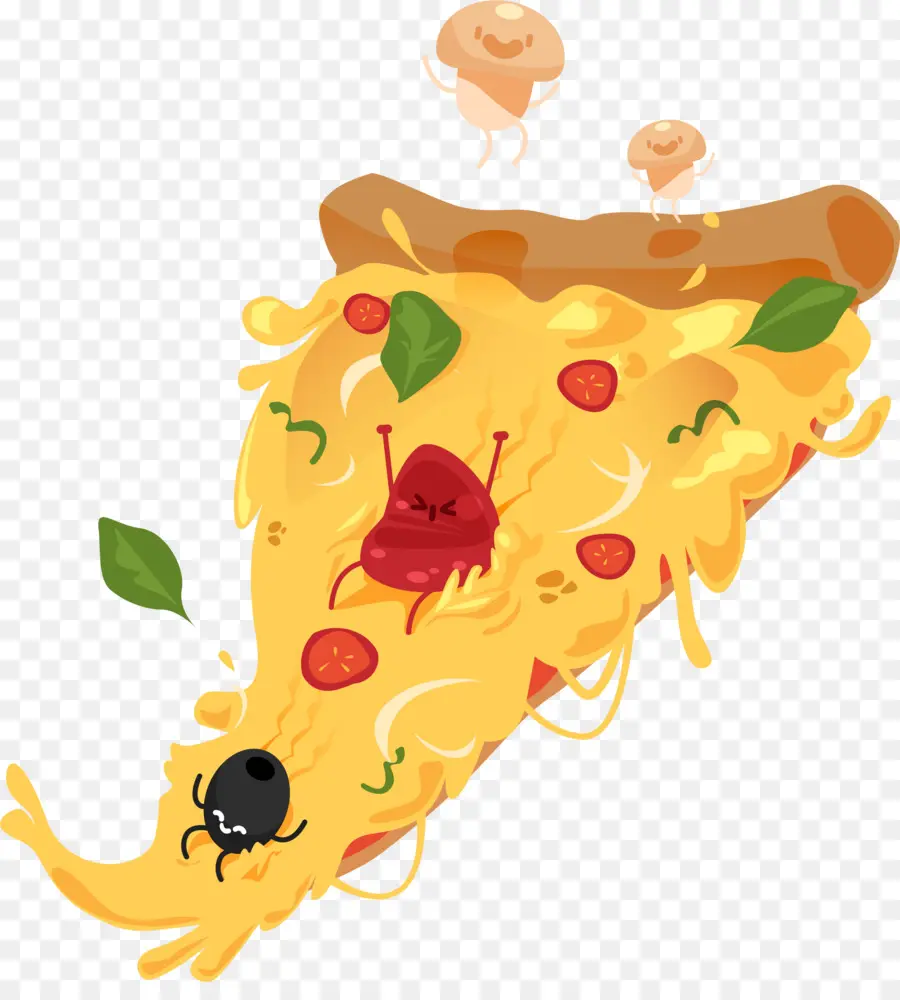 Irisan Pizza，Keju PNG