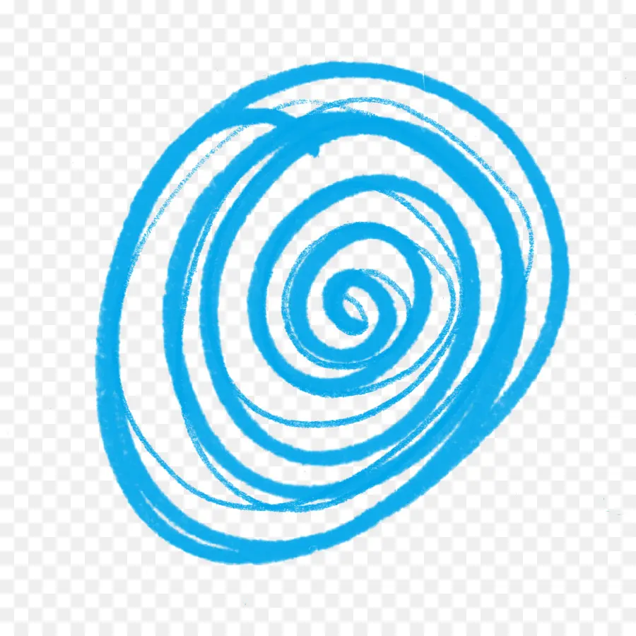 Spiral Biru，Abstrak PNG