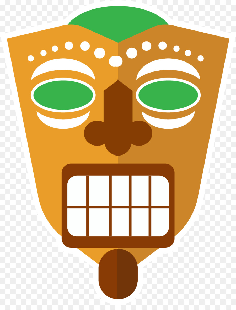 Masker Vektor Kuning Gambar Png