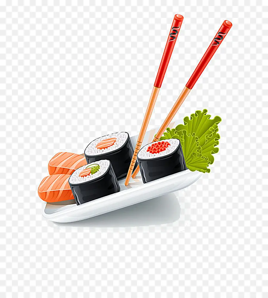 Piring Sushi，Sushi PNG