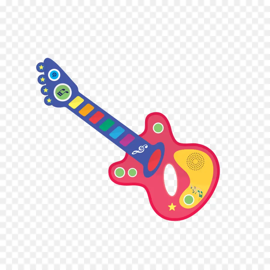 Gitar Mainan，Berwarna Warni PNG