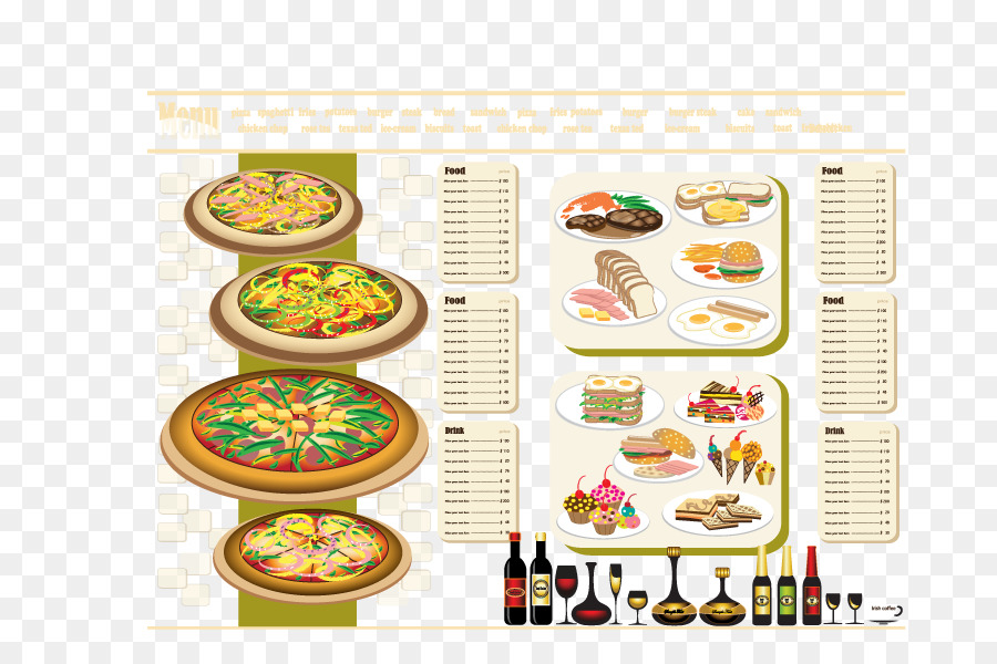 Menu，Pizza PNG