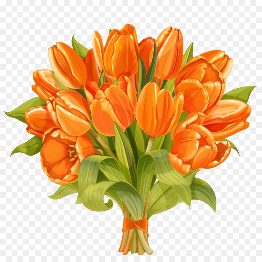  Desain Bunga Tulip  Karangan Bunga  gambar png