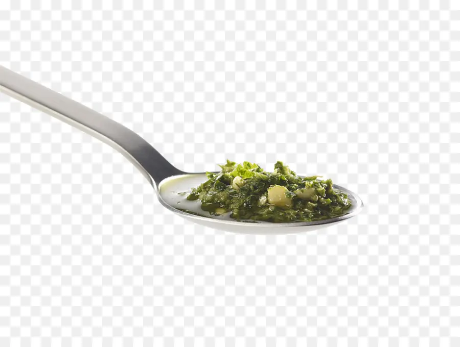 Sendok Dengan Pesto，Herbal PNG