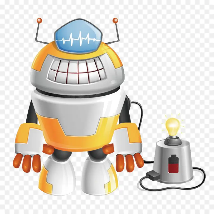 Robot，Bola Lampu PNG