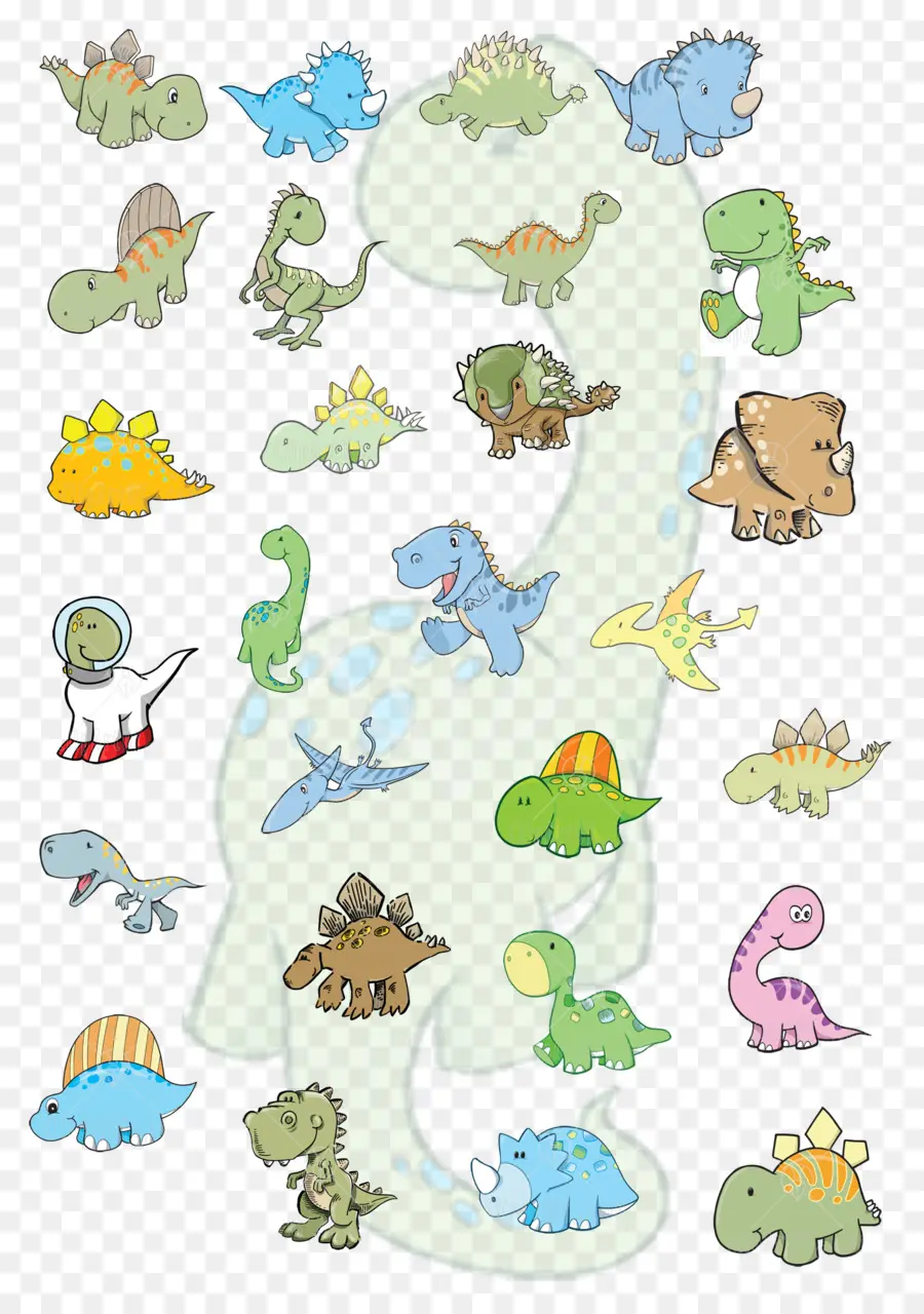 Dinosaurus Kartun，Coretan PNG