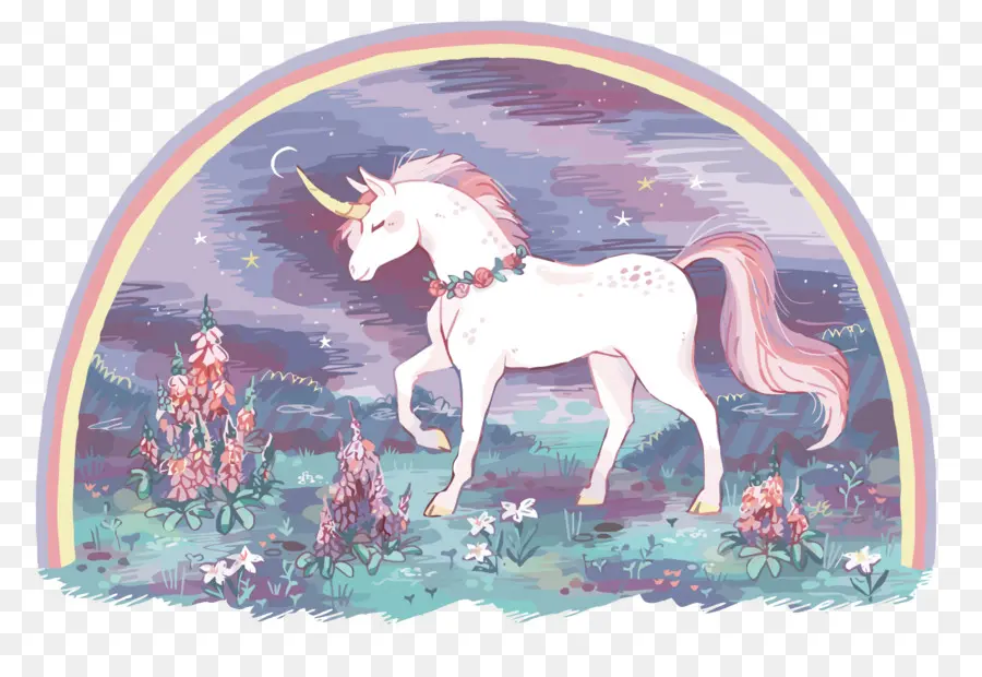 Unicorn，Pelangi PNG