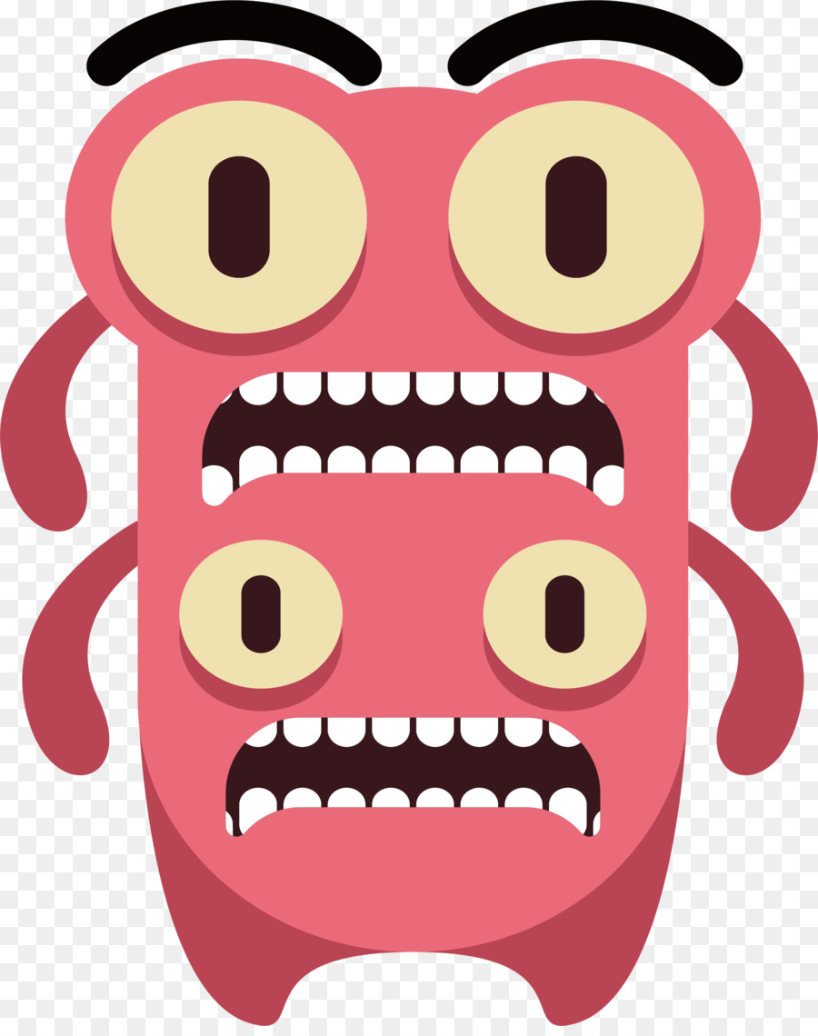 Monster Merah，Kartun PNG