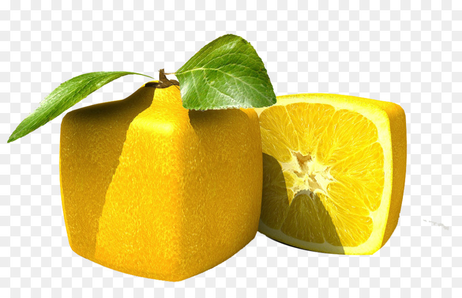 Lemon Persegi，Daun PNG