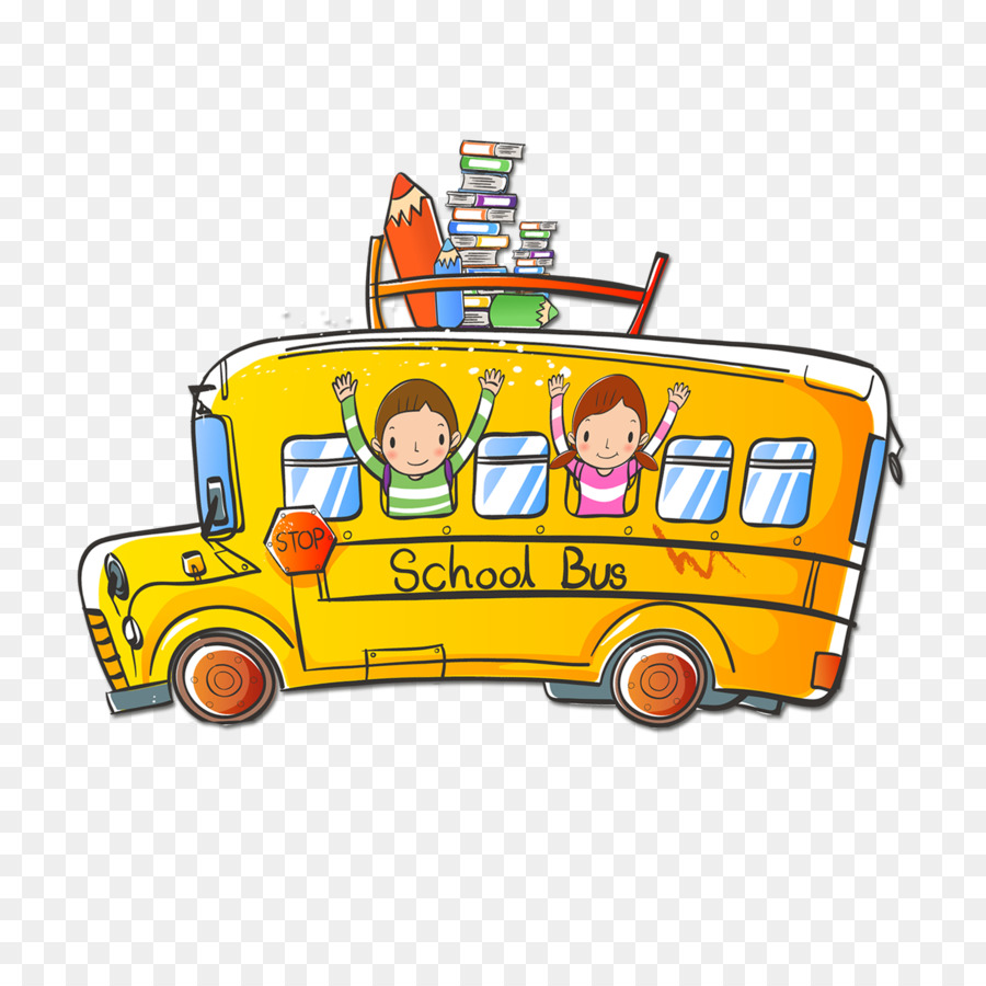 Gambar Bus Sekolah Kartun Png