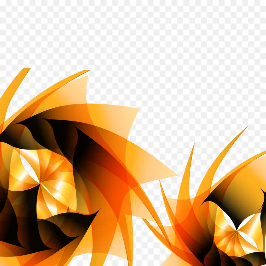 Abstraksi，Orange PNG