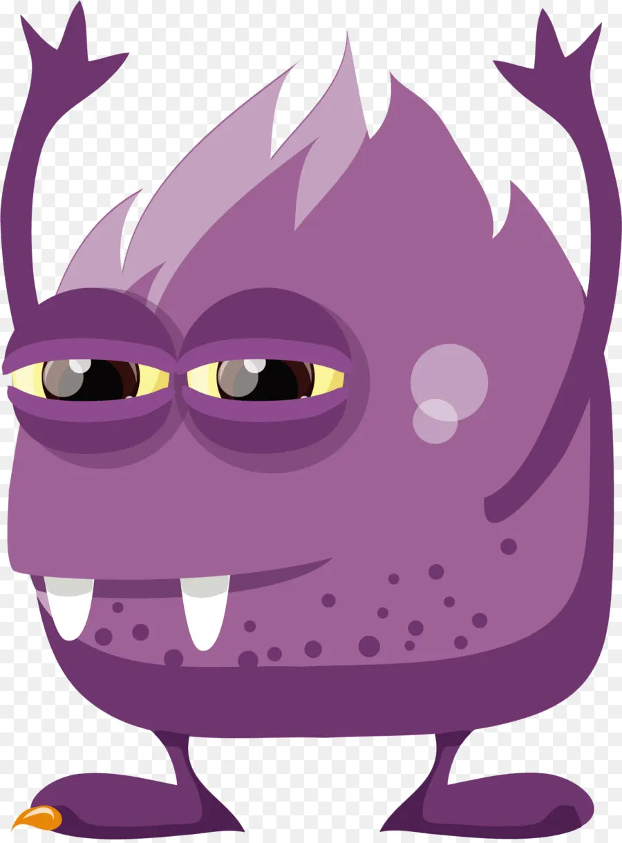 Monster Ungu，Kartun PNG