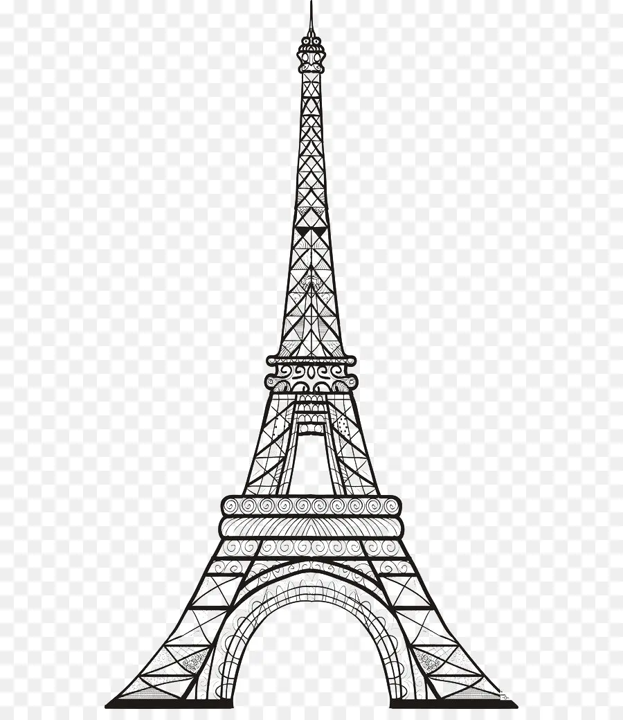 Menara Eiffel，Sketsa Menara PNG