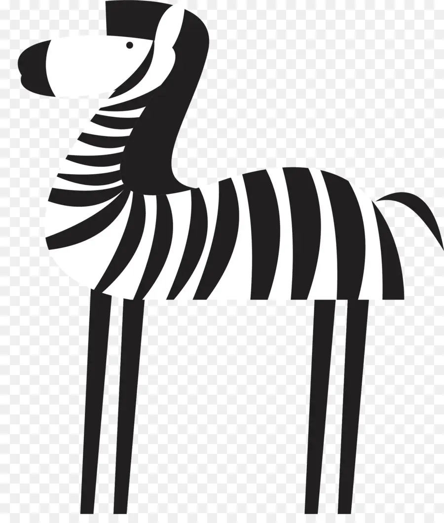 Zebra，Desain Datar PNG