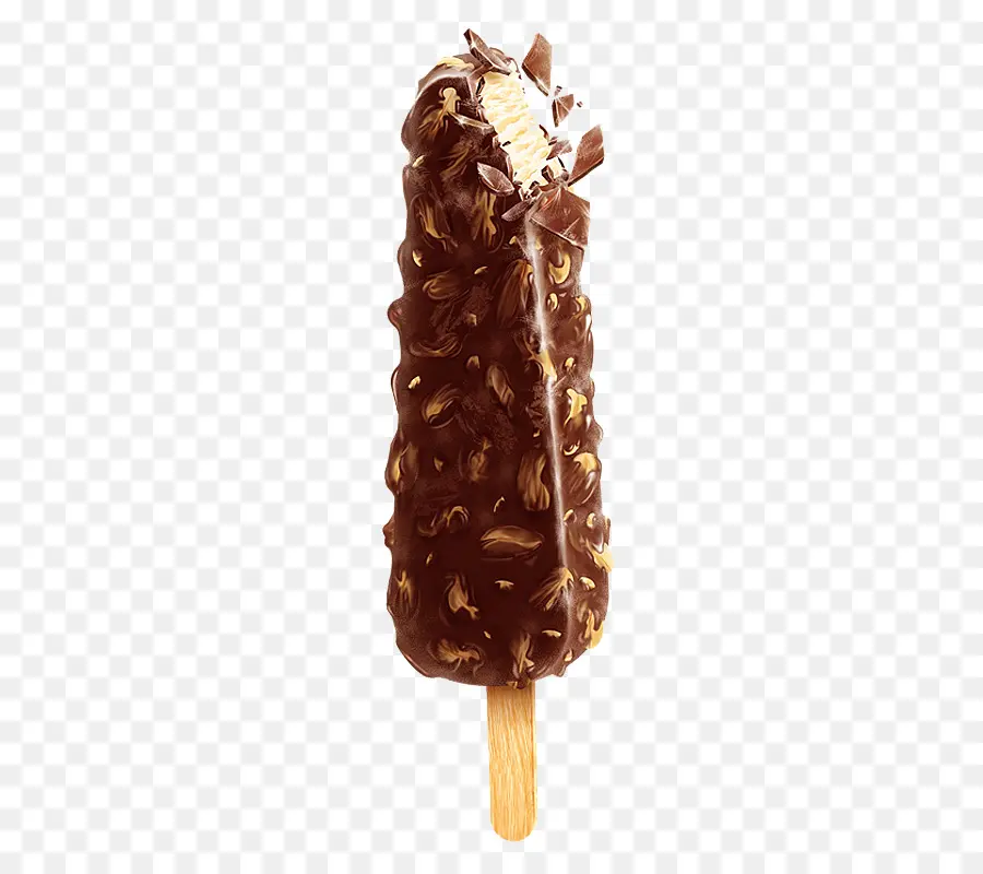 Batangan Es Krim Coklat，Beku PNG