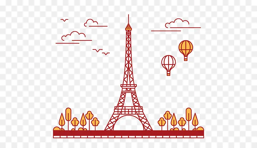 Menara Eiffel，Paris PNG