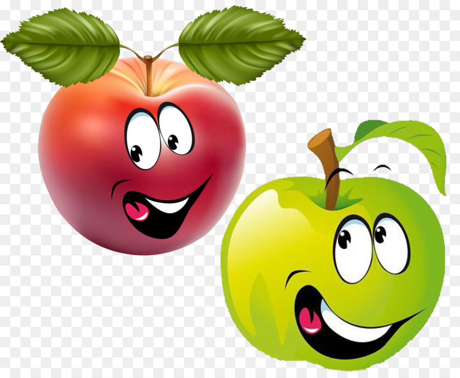 Gambar Buah Apple  Buah  Smiley Kartun gambar  png