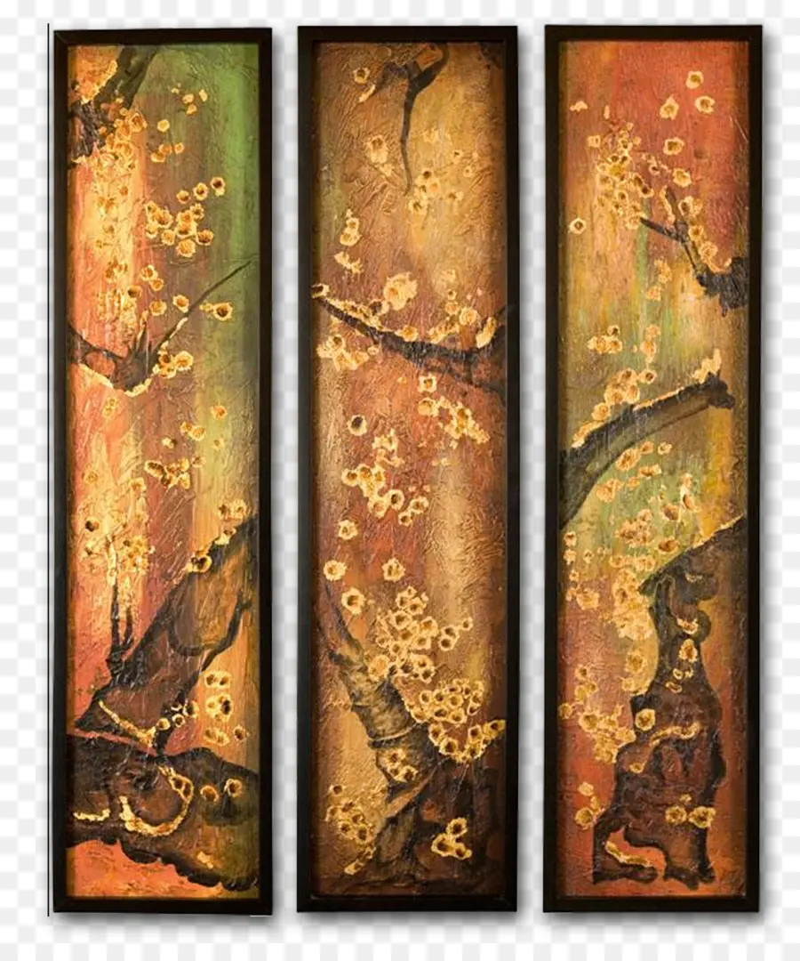 Panel Seni Triptych，Seni PNG