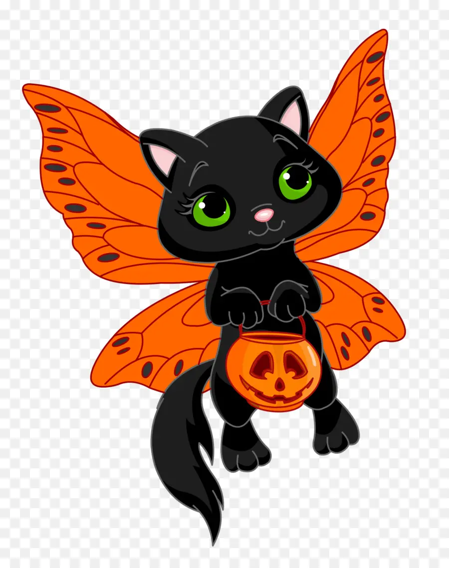 Kucing Hitam，Hallowen PNG