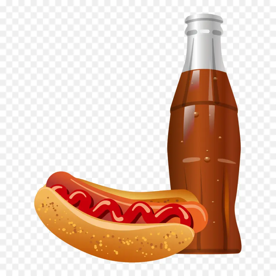 Hot Dog Dan Soda，Makanan Cepat Saji PNG