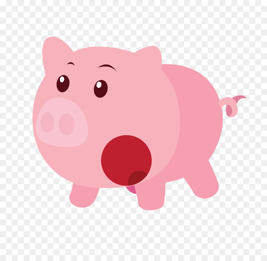 Ilustrasi Babi Lucu，Hewan PNG