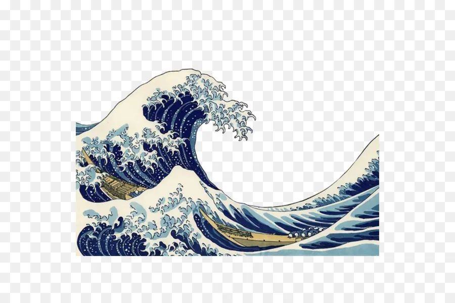 Great Wave Off Kanagawa，Seni Grafis PNG